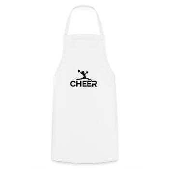 cheerleading Design 3 01 - Kochschürze - Weiß - Vorne - AI Model Male 185 dark (185cm)