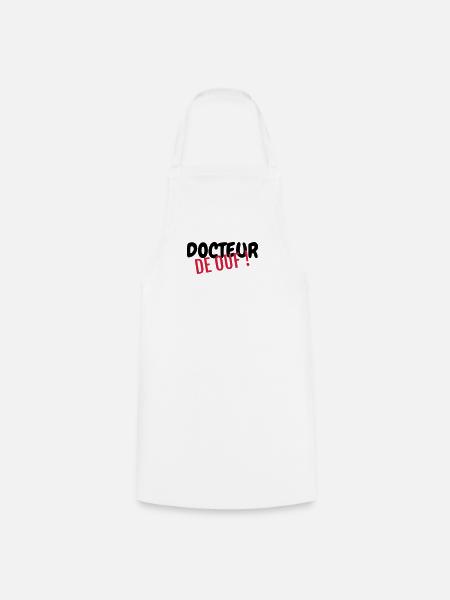 docteur / médecin / hôpital / médecine - Tablier de cuisine - blanc