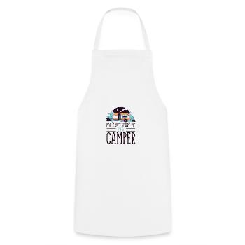 Camping - Cooking Apron - white - Front - AI Model Male 185 dark (185cm)