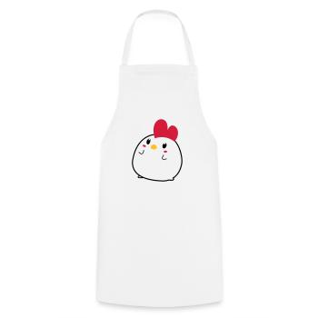 chick - Cooking Apron - white - Front - AI Model Male 185 dark (185cm)