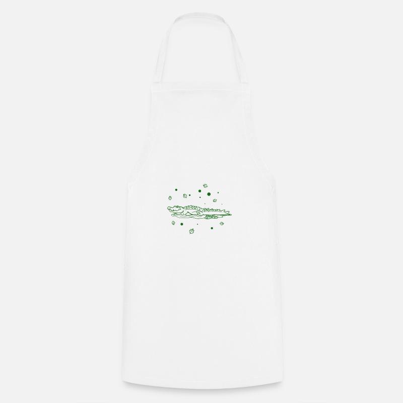Crocodile - Tablier de cuisine - blanc
