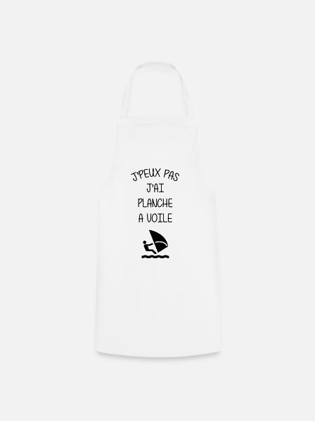 Planche à Voile / Véliplanchiste / Surf / Plage - Tablier de cuisine - blanc