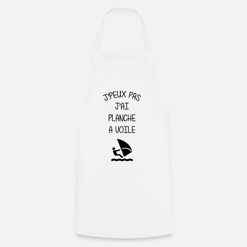 Planche à Voile / Véliplanchiste / Surf / Plage - Tablier de cuisine - blanc