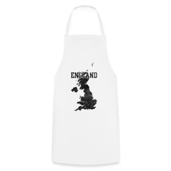 England Brick Map Texture - Cooking Apron - white - Front - AI Model Male 185 dark (185cm)
