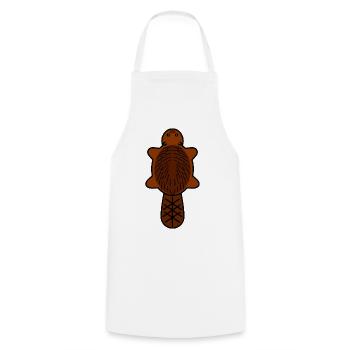 Bieber Bieber fur hunts hunter huntress - Cooking Apron - white - Front - AI Model Male 185 dark (185cm)