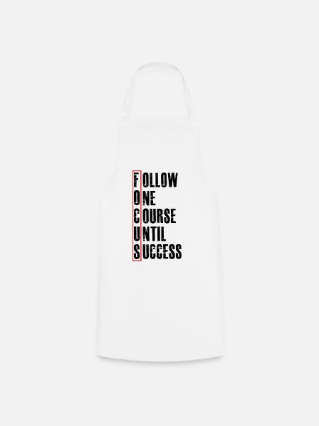 follow one course until - Kochschürze - Weiß