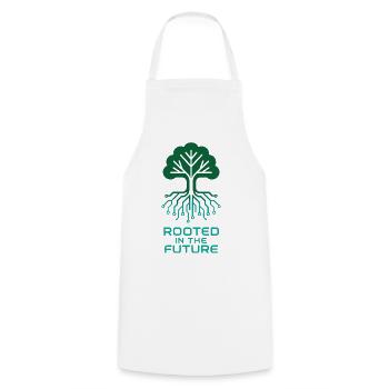 Digital tree for a sustainable future - Cooking Apron - white - Front - AI Model Male 185 dark (185cm)