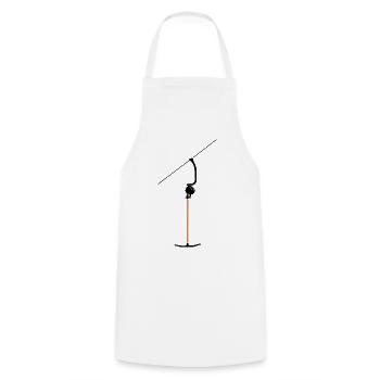 Ankerlift | Lift-me, ski, sports d’hiver, forfaits ski - Tablier de cuisine - blanc - Devant - AI Model Male 185 dark (185cm)