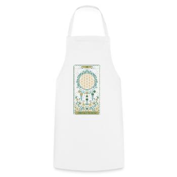 Spirituality Lotus Flower Spiritually Protected - Cooking Apron - white - Front - AI Model Male 185 dark (185cm)