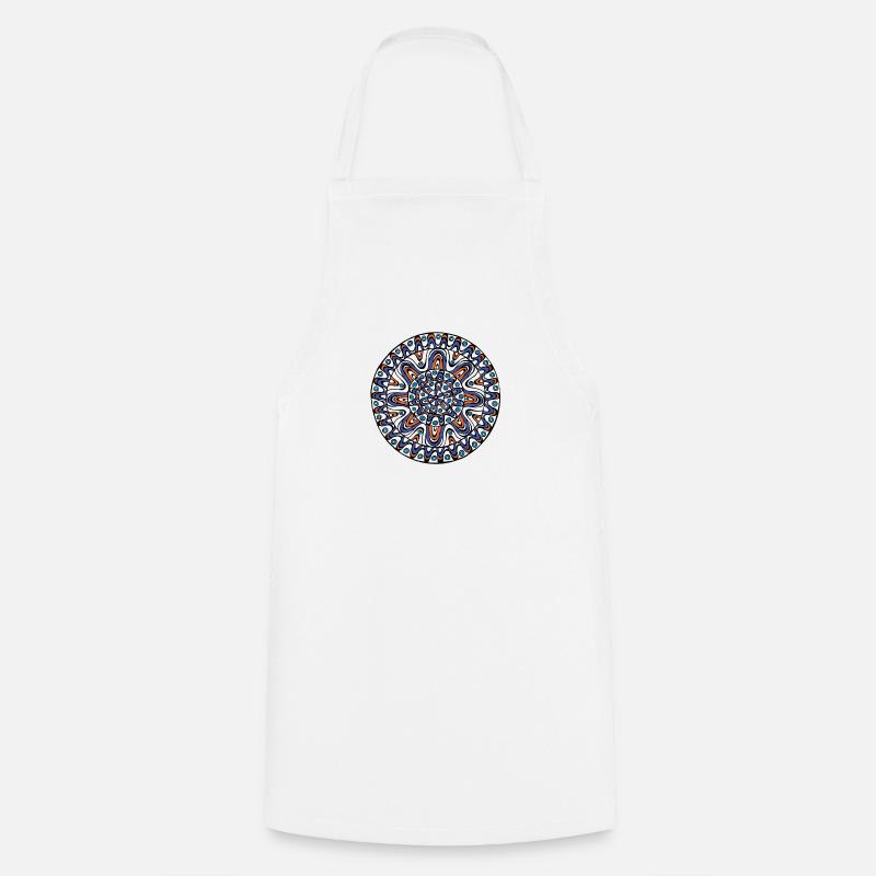 Mandala - Tablier de cuisine - blanc