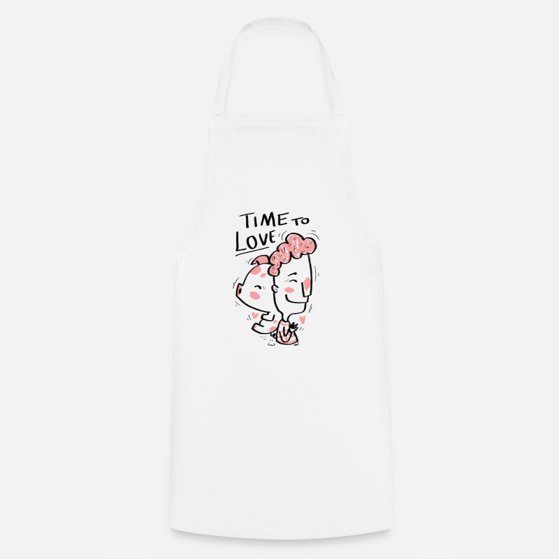 Il est temps d’aimer - Piggy - Tablier de cuisine - blanc