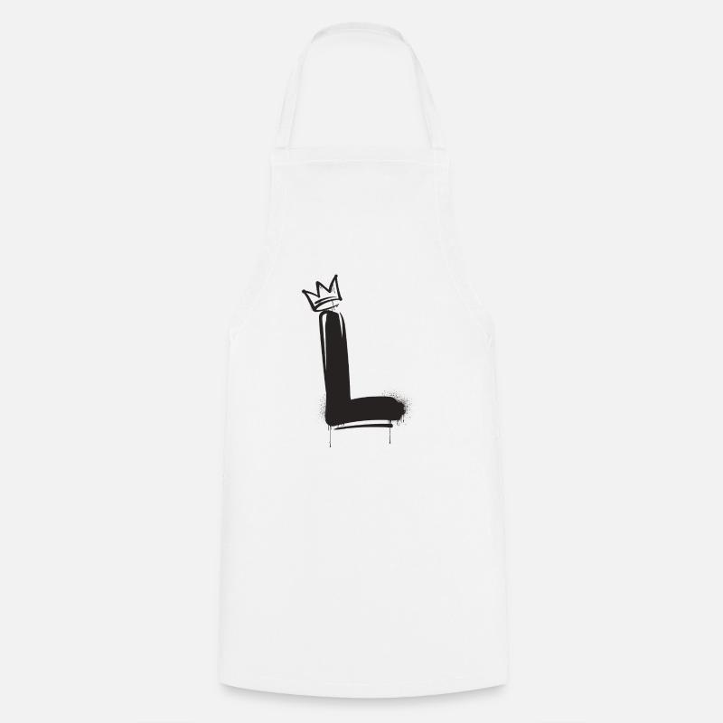 L - Cooking Apron - white
