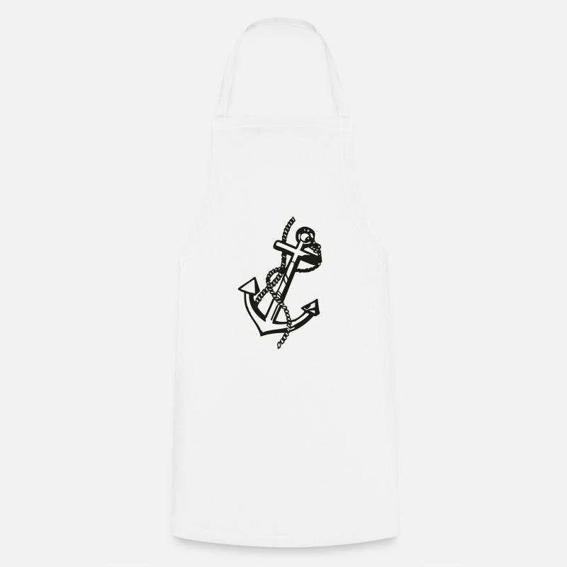 ancre - Tablier de cuisine - blanc