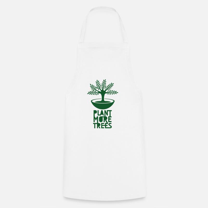 plantmoretrees - Cooking Apron - white