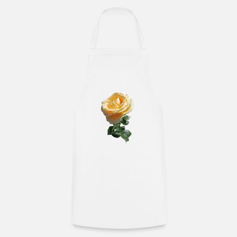 TEA ROSE - Cooking Apron - white