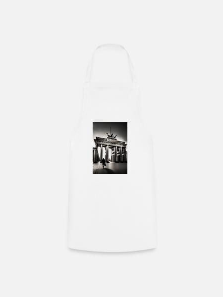 Berlin black White - Kochschürze - Weiß