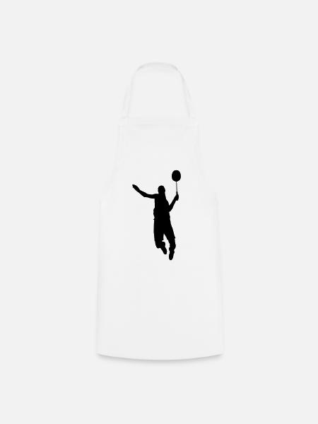 Tennis Badminton Federball Spieler Geschenk - Kochschürze - Weiß