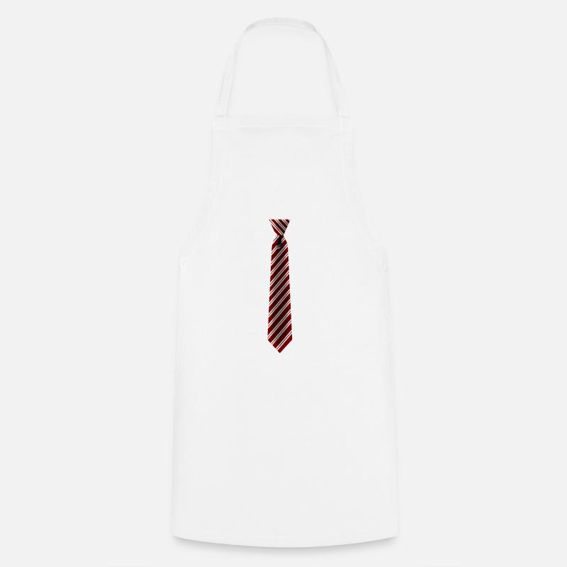 Cravate Windsor Cravate Bureau Carnaval Mode - Tablier de cuisine - blanc