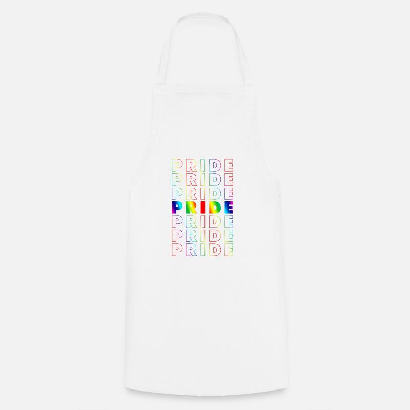 Gradient de fierté - Tablier de cuisine - blanc