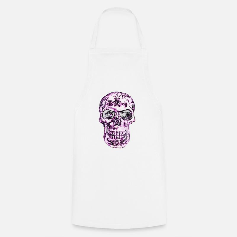 Calavera - Tablier de cuisine - blanc
