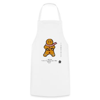 Mr. G. a determined rebel, fighting for Christmas. - Cooking Apron - white - Front - AI Model Male 185 dark (185cm)