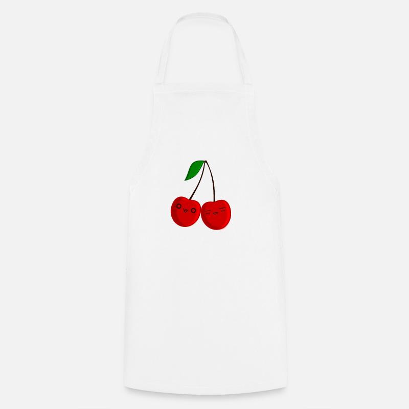 Chibi Cherry - Cooking Apron - white