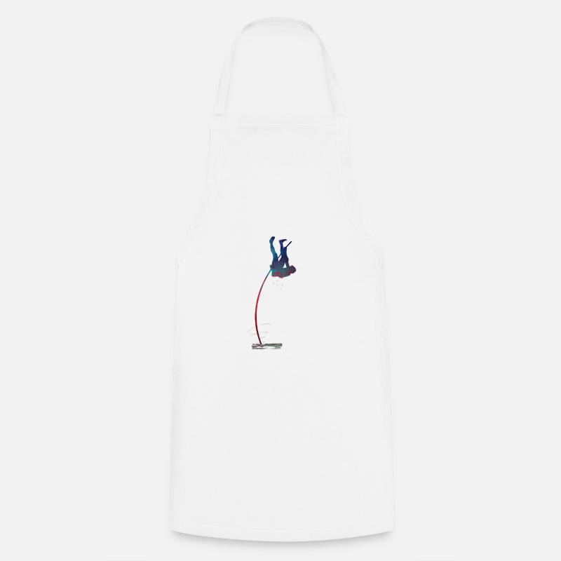 Terrain de sport de saut - Tablier de cuisine - blanc