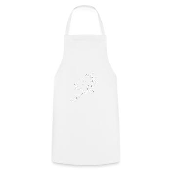Hiking mountains drawn - Cooking Apron - white - Front - AI Model Male 185 dark (185cm)