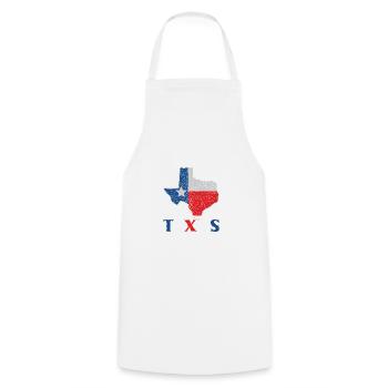 Damen Just a Girl who loves Texas USA Flagge Farbe - Kochschürze - Weiß - Vorne - AI Model Male 185 dark (185cm)