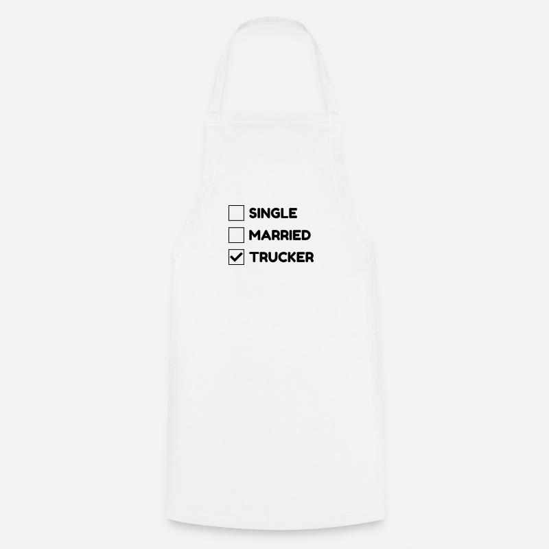 Routier / Chauffeur Poids-lourd / Camion / - Tablier de cuisine - blanc