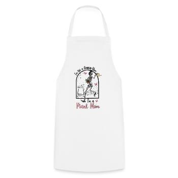 Unique design for mothers with green thumbs - Cooking Apron - white - Front - AI Model Male 185 dark (185cm)