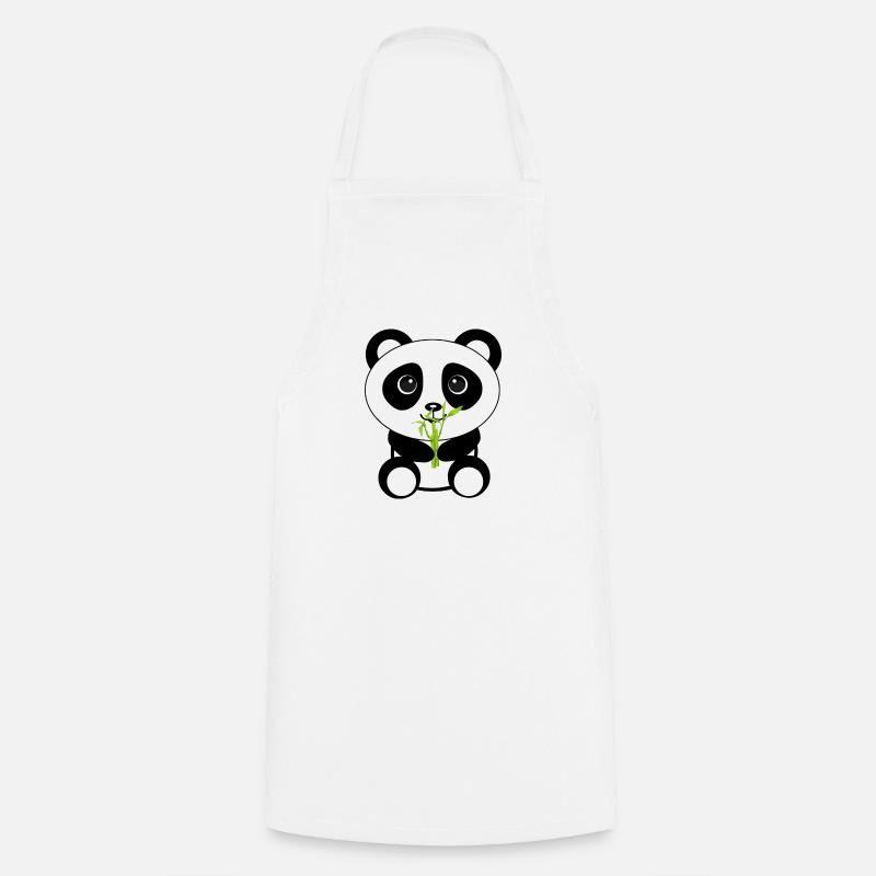 panda - Cooking Apron - white