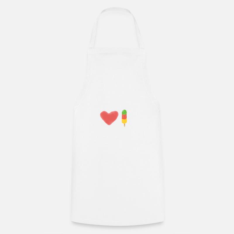 I LOVE Cactus - Tablier de cuisine - blanc
