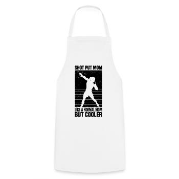 Lancer de poids - Tablier de cuisine - blanc - Devant - AI Model Male 185 dark (185cm)
