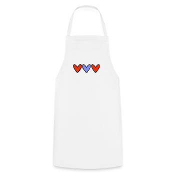 MERCI. MAÎTRESSE. MAÎTRE. MERCI MAÎTRESSE - Tablier de cuisine - blanc - Devant - AI Model Male 185 dark (185cm)