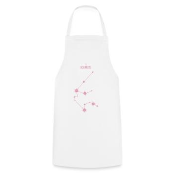 Aquarius Zodiac Sign Star Constellation Pink - Cooking Apron - white - Front - AI Model Male 185 dark (185cm)