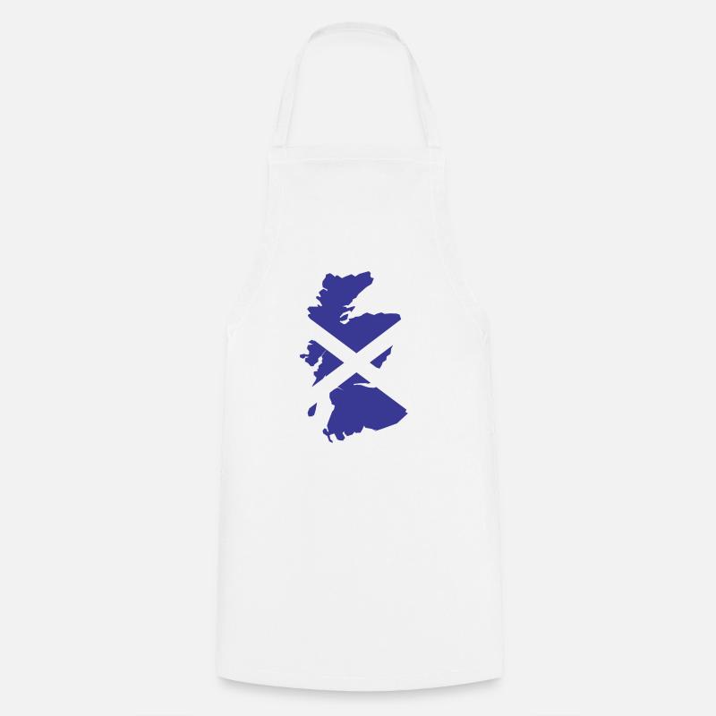 Scotland - Cooking Apron - white