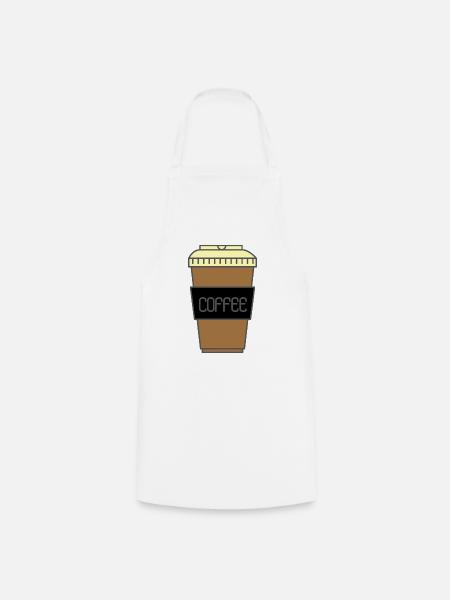 Kaffeeliebhaber - Kochschürze - Weiß