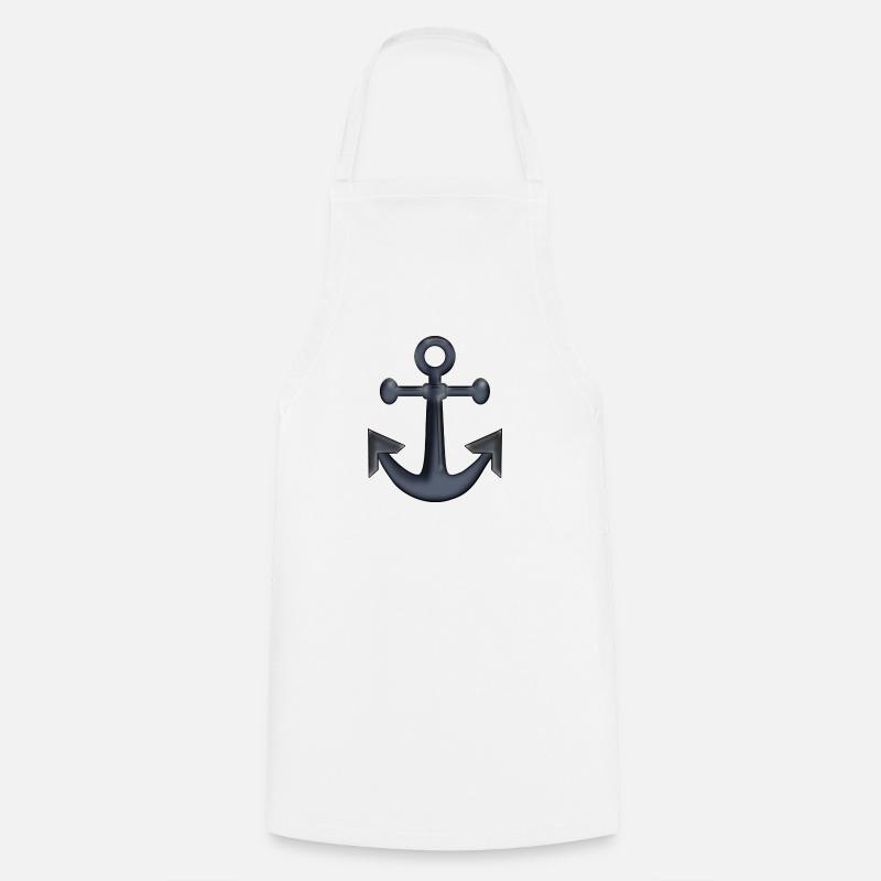 anchor - Cooking Apron - white