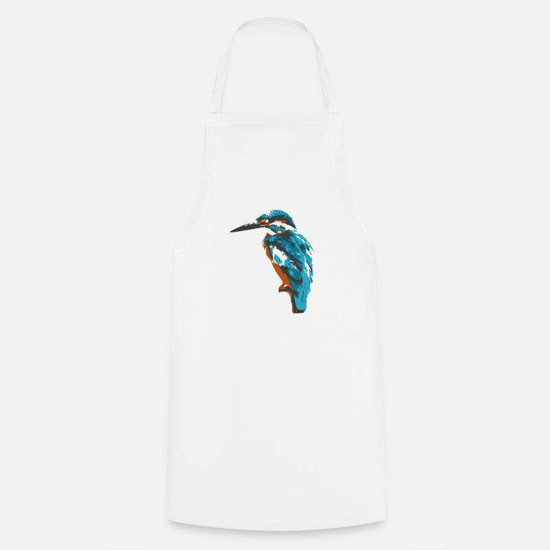 kingfisher - Cooking Apron - white