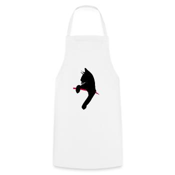 Chat dans la poche - Illustrations drôles Graphique - Tablier de cuisine - blanc - Devant - AI Model Male 185 dark (185cm)