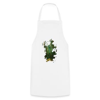 FORÊT - Tablier de cuisine - blanc - Devant - AI Model Male 185 dark (185cm)