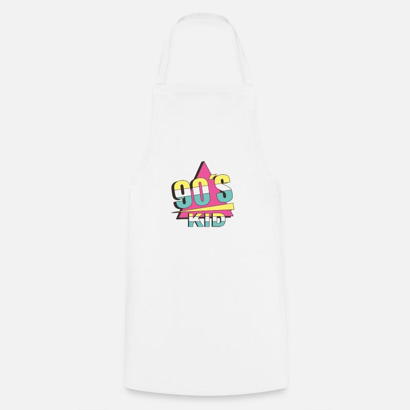 90s KID - Cooking Apron - white