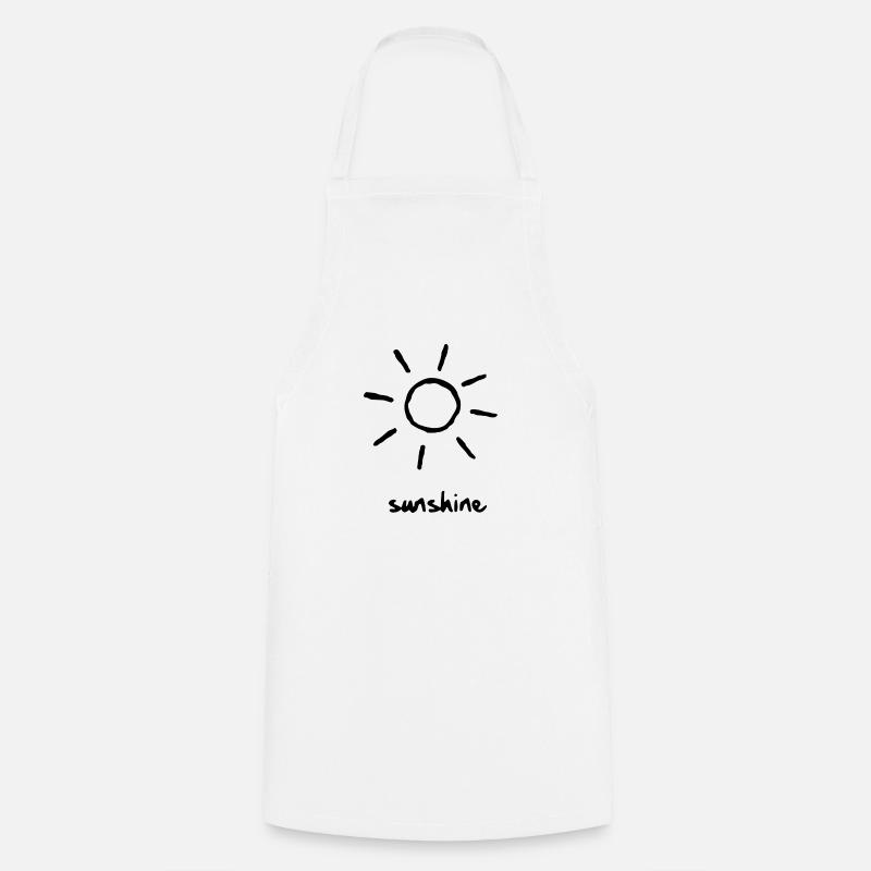 Sonne - Sunshine - Kochschürze - Weiß