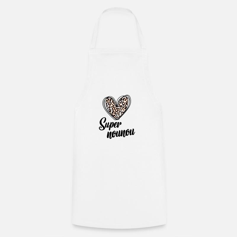 Super nounou - Tablier de cuisine - blanc