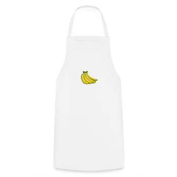 Bananen - Kochschürze - Weiß - Vorne - AI Model Male 185 dark (185cm)