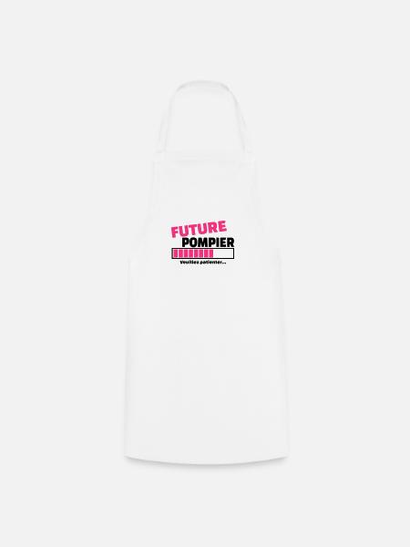 future pompier - Tablier de cuisine - blanc