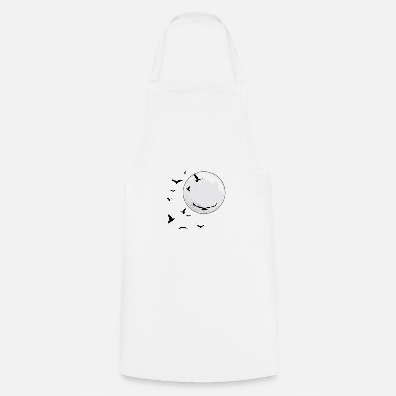 Astronomie nocturnes lune cadeau de l'espace - Tablier de cuisine - blanc