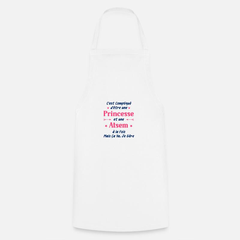 Une super atsem - Tablier de cuisine - blanc