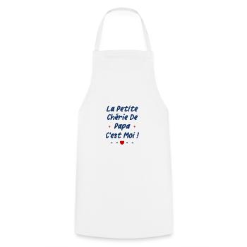 La petite chérie de papa - Tablier de cuisine - blanc - Devant - AI Model Male 185 dark (185cm)